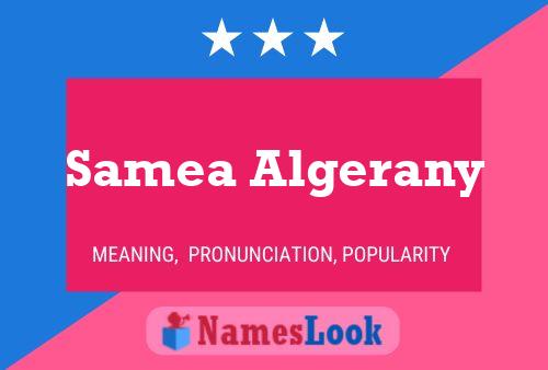 Samea Algerany Name Poster