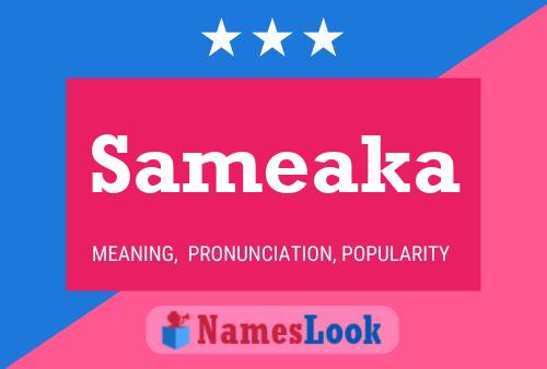 Sameaka Name Poster