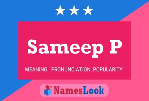 Sameep P Name Poster