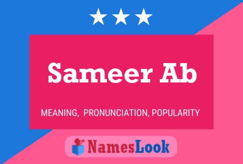 Sameer Ab Name Poster