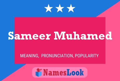 Sameer Muhamed Name Poster