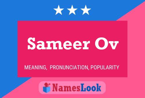 Sameer Ov Name Poster