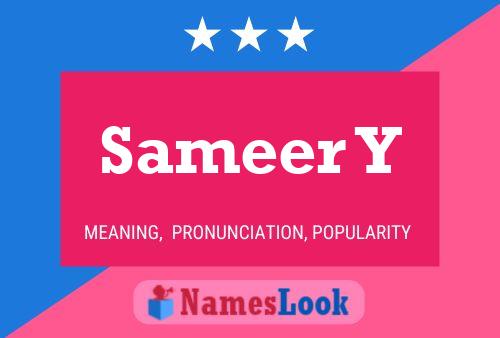 Sameer Y Name Poster