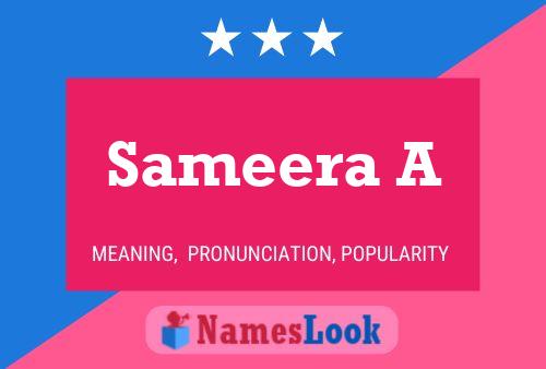 Sameera A Name Poster