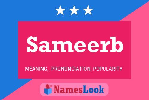 Sameerb Name Poster