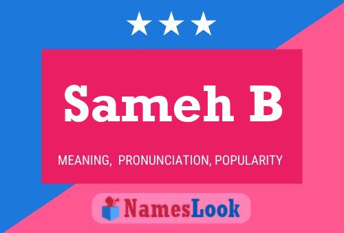 Sameh B Name Poster