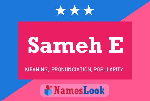 Sameh E Name Poster