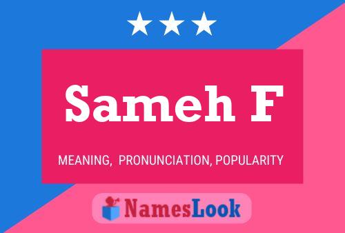 Sameh F Name Poster