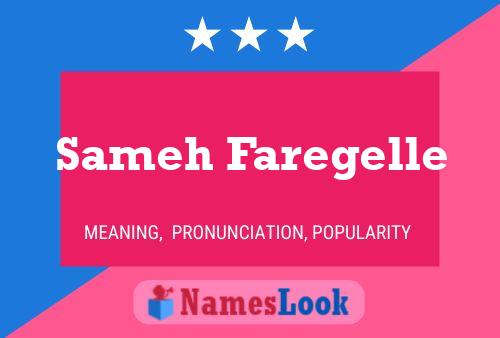 Sameh Faregelle Name Poster