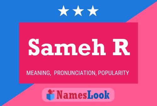 Sameh R Name Poster