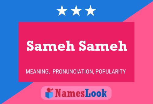 Sameh Sameh Name Poster