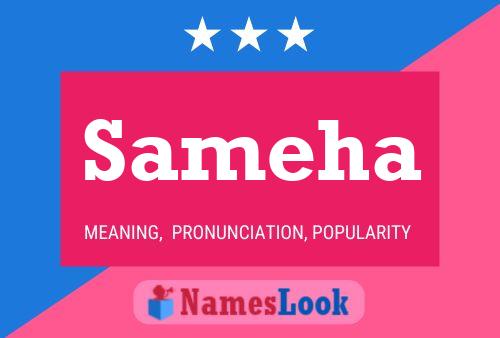 Sameha Name Poster