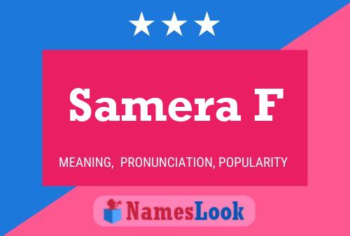 Samera F Name Poster