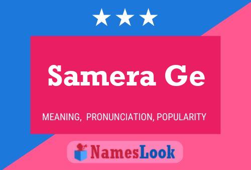 Samera Ge Name Poster