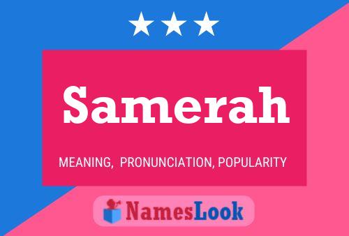 Samerah Name Poster