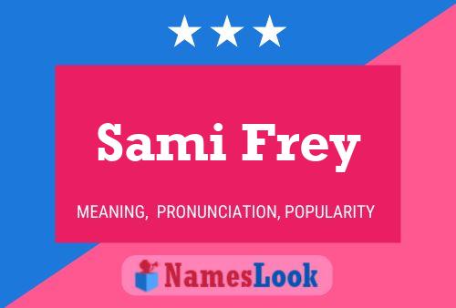 Sami Frey Name Poster