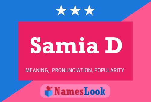 Samia D Name Poster