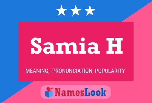 Samia H Name Poster