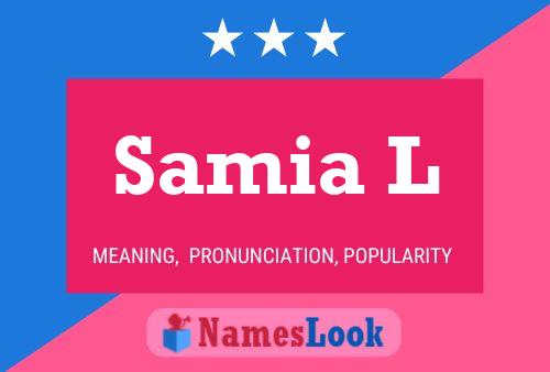 Samia L Name Poster