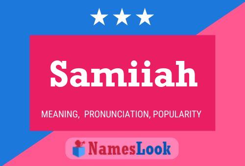 Samiiah Name Poster