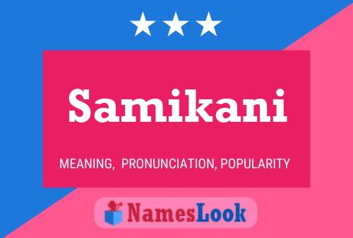 Samikani Name Poster