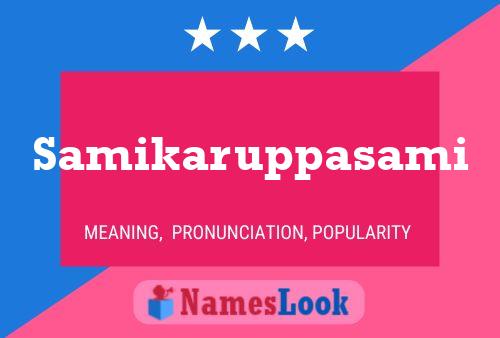 Samikaruppasami Name Poster