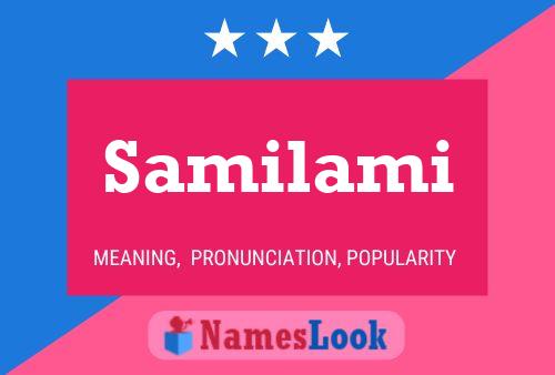 Samilami Name Poster