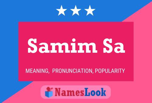 Samim Sa Name Poster