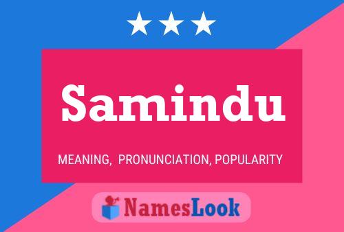 Samindu Name Poster