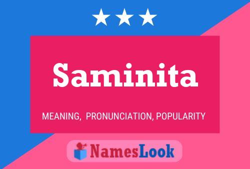 Saminita Name Poster