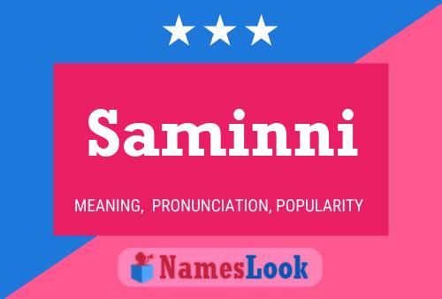 Saminni Name Poster