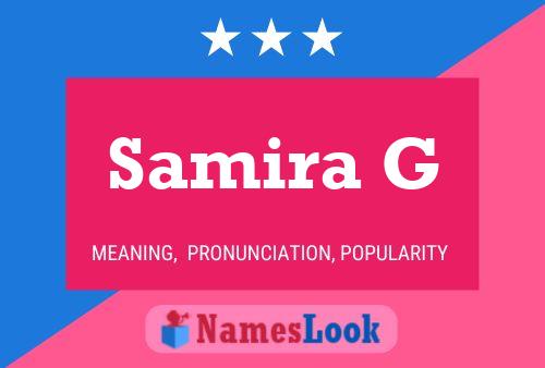 Samira G Name Poster