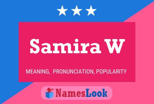 Samira W Name Poster