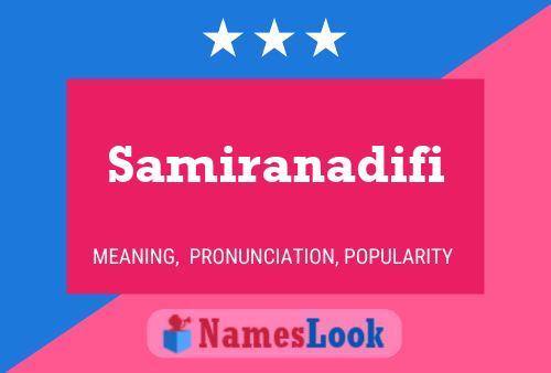 Samiranadifi Name Poster