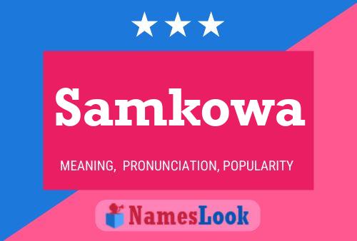 Samkowa Name Poster