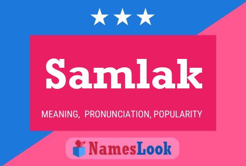 Samlak Name Poster