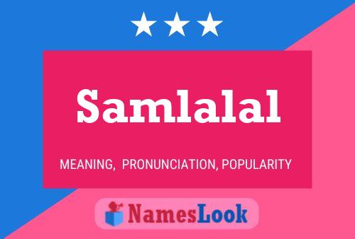 Samlalal Name Poster