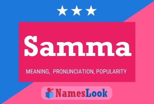 Samma Name Poster