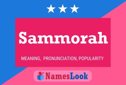 Sammorah Name Poster