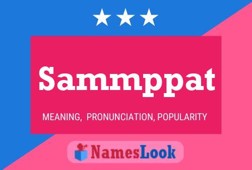 Sammppat Name Poster