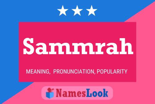 Sammrah Name Poster