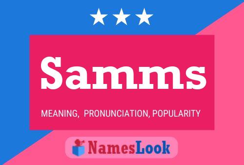 Samms Name Poster