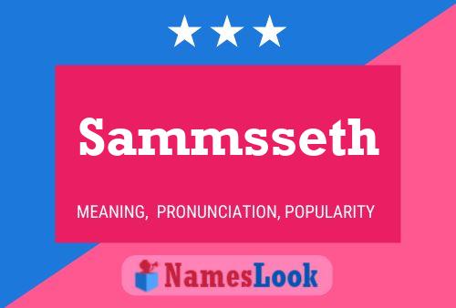 Sammsseth Name Poster