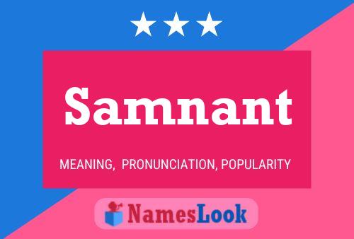 Samnant Name Poster