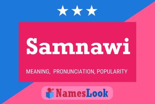 Samnawi Name Poster