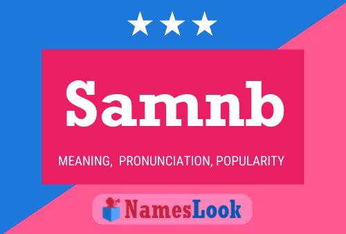 Samnb Name Poster