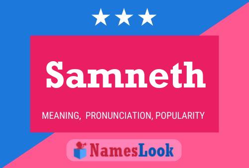 Samneth Name Poster