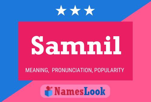 Samnil Name Poster