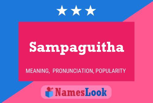 Sampaguitha Name Poster