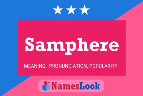 Samphere Name Poster